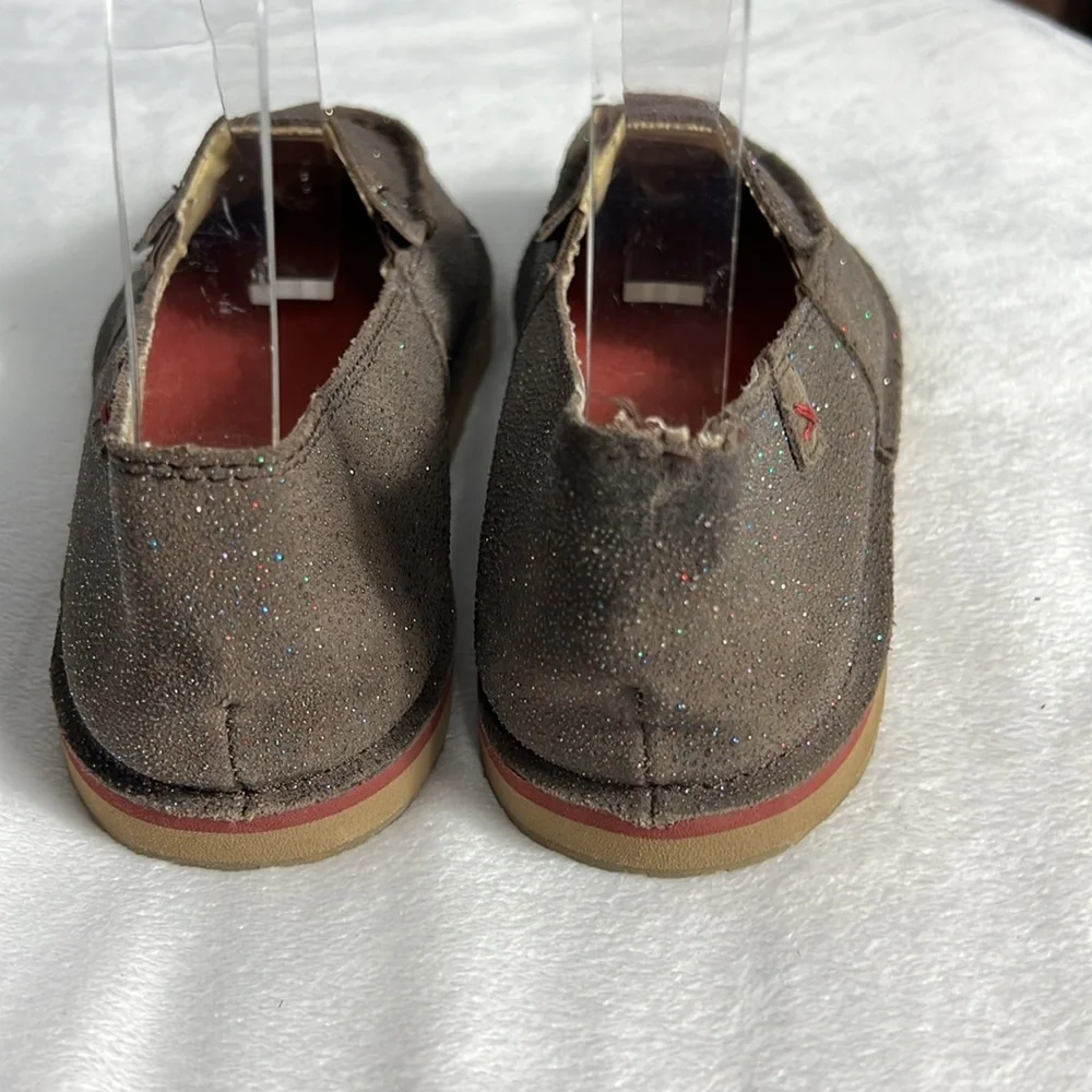Twisted X Kids Chocolate Shimmer Loafers Youth 3M